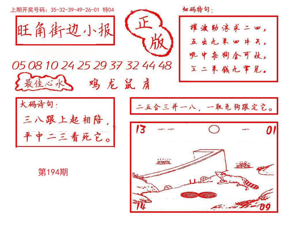 2024194期旺角街边小报
