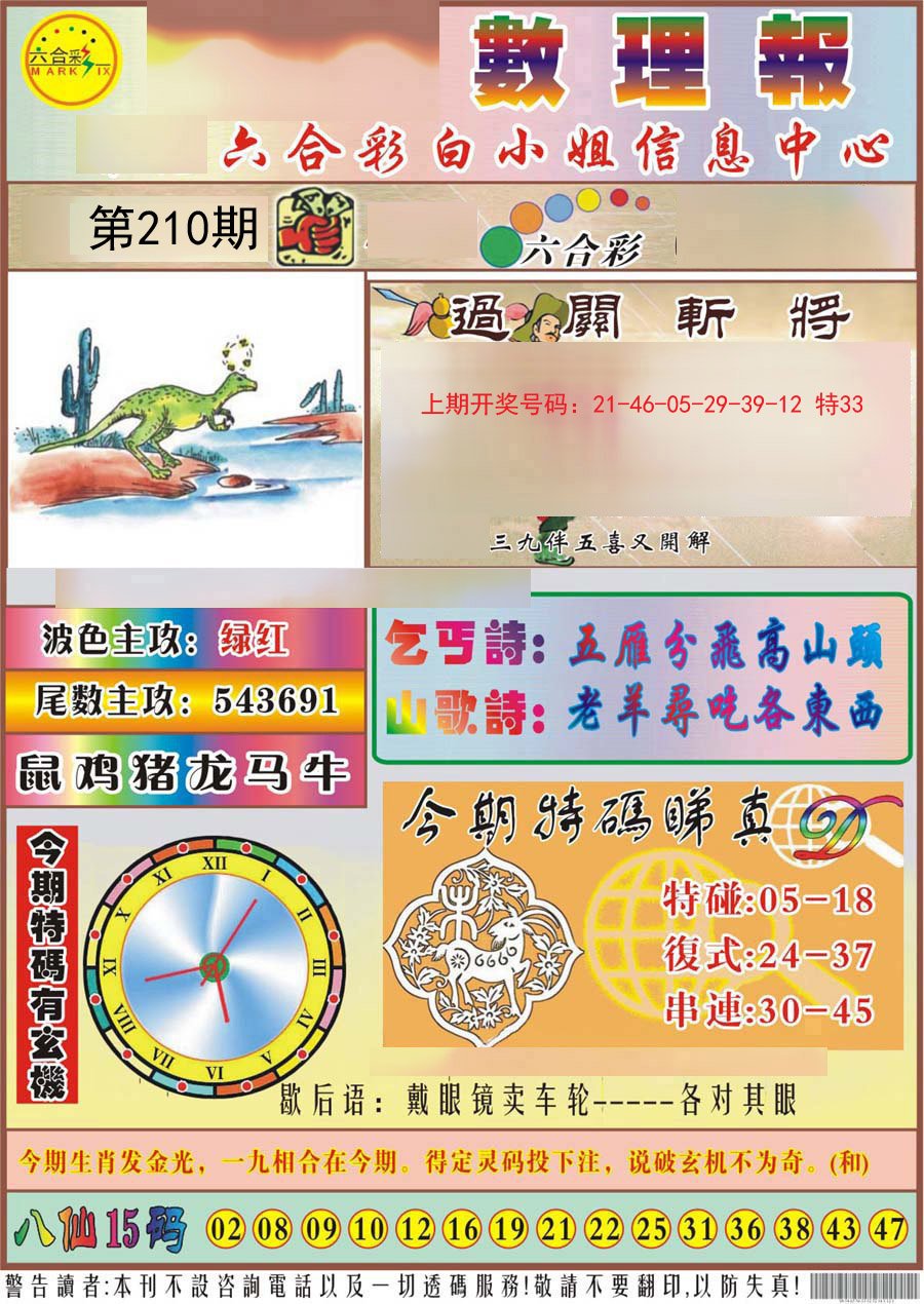 2024210期九龙数理报