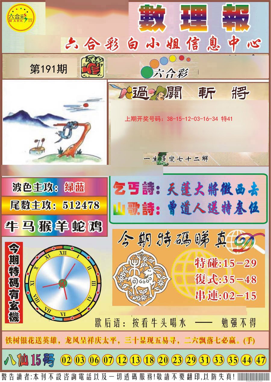 2024191期九龙数理报