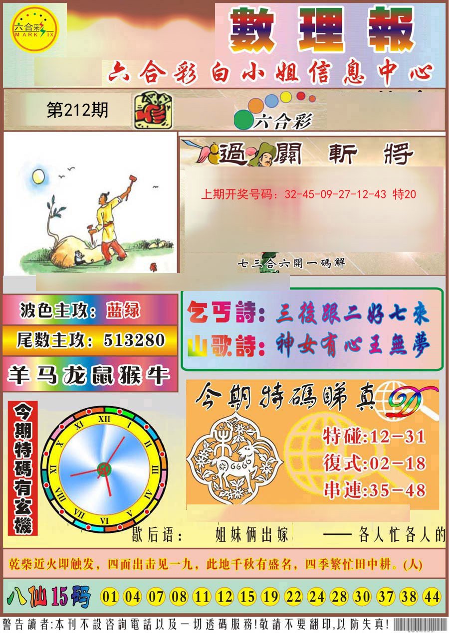 2024212期九龙数理报