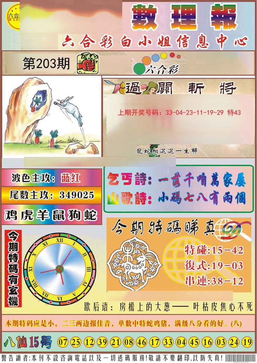 2024203期九龙数理报