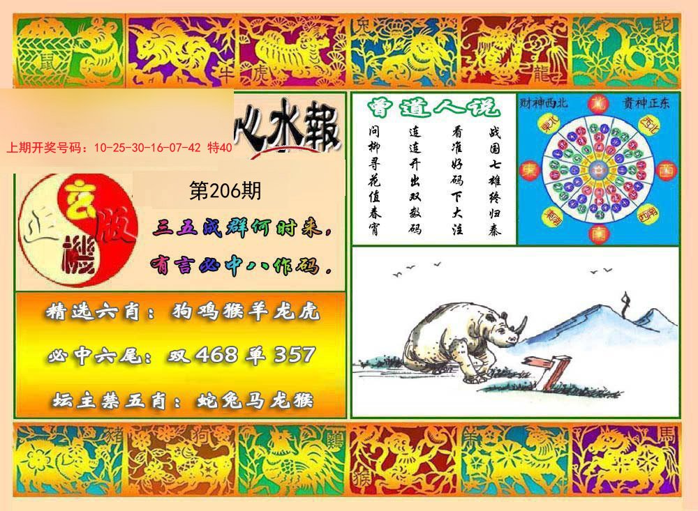 2024206期九龙心水报