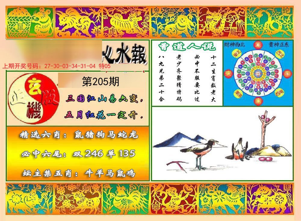 2024205期九龙心水报