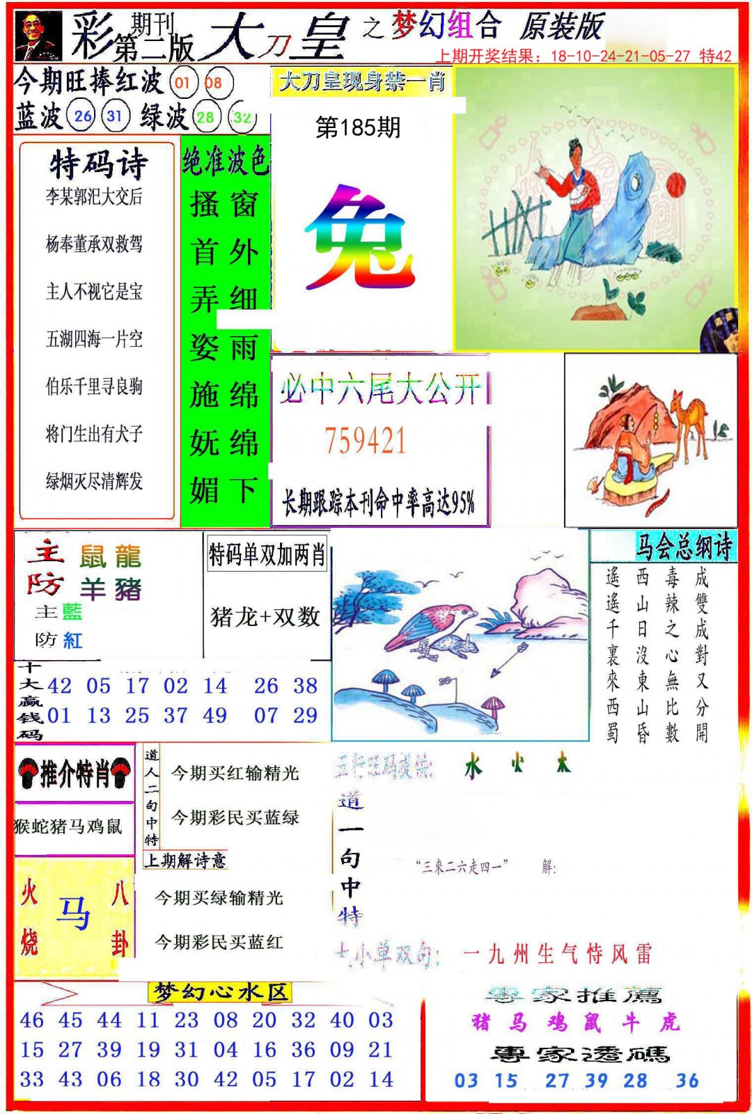 2024185期大刀皇之(梦幻组合)