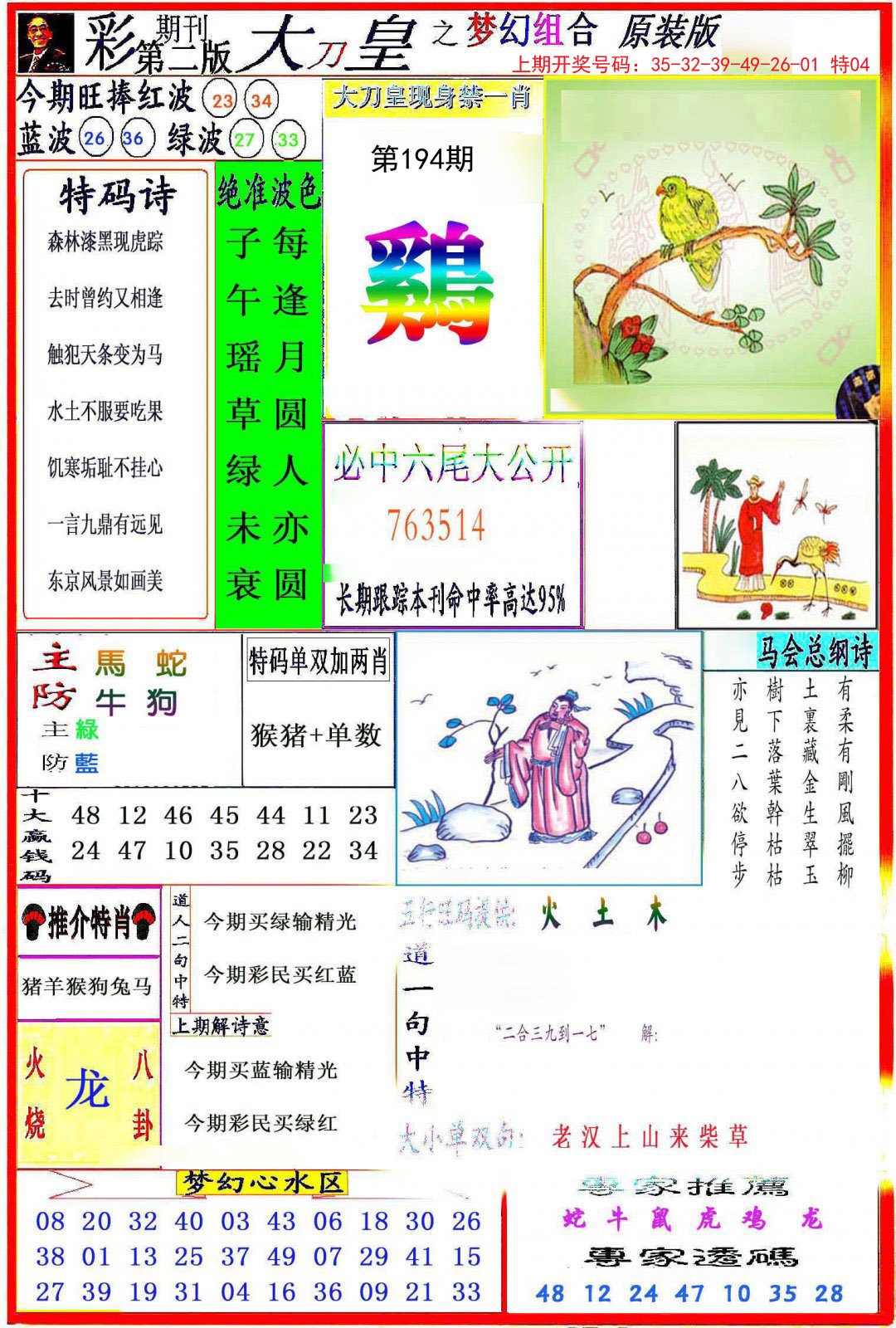 2024194期大刀皇之(梦幻组合)