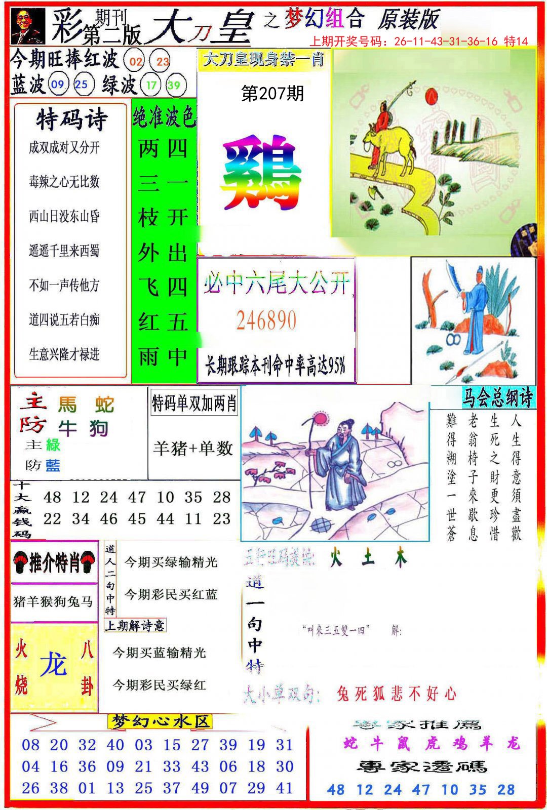 2024207期大刀皇之(梦幻组合)