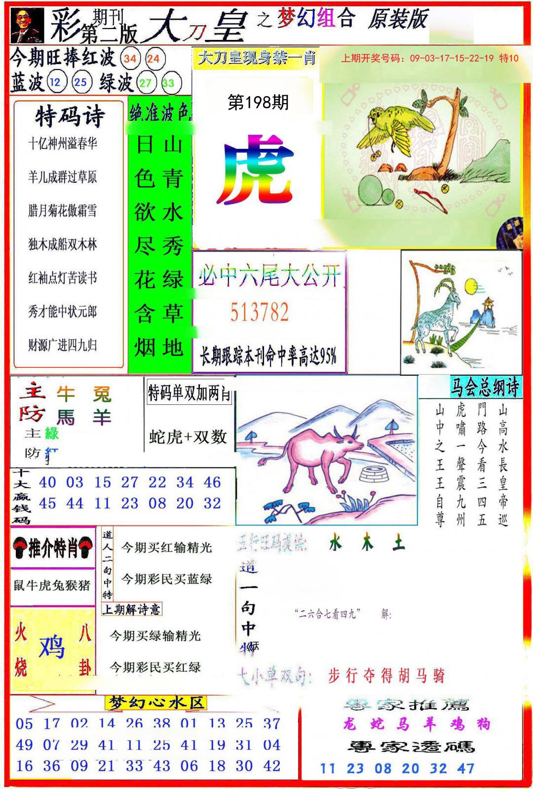 2024198期大刀皇之(梦幻组合)