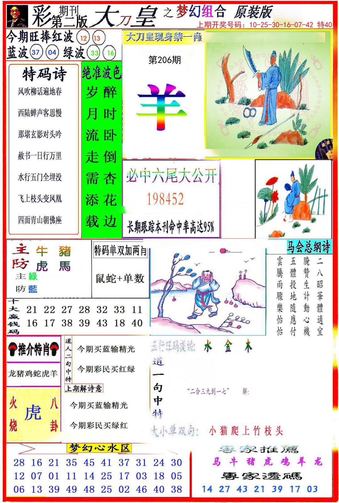 2024206期大刀皇之(梦幻组合)