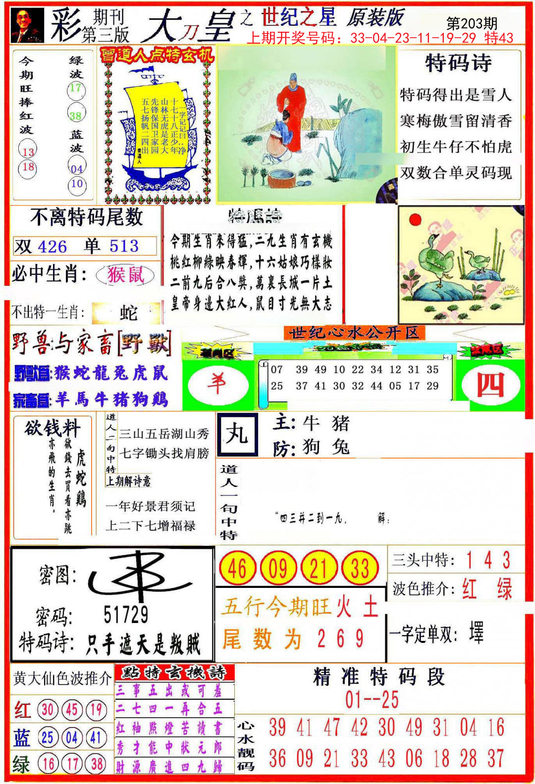 2024203期大刀皇之(世纪之星)
