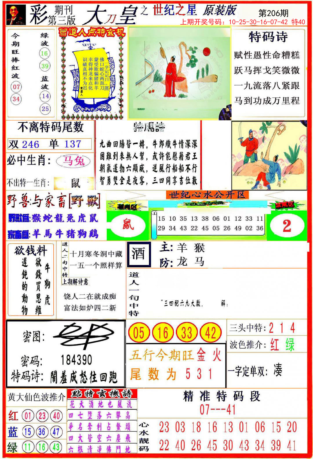 2024206期大刀皇之(世纪之星)
