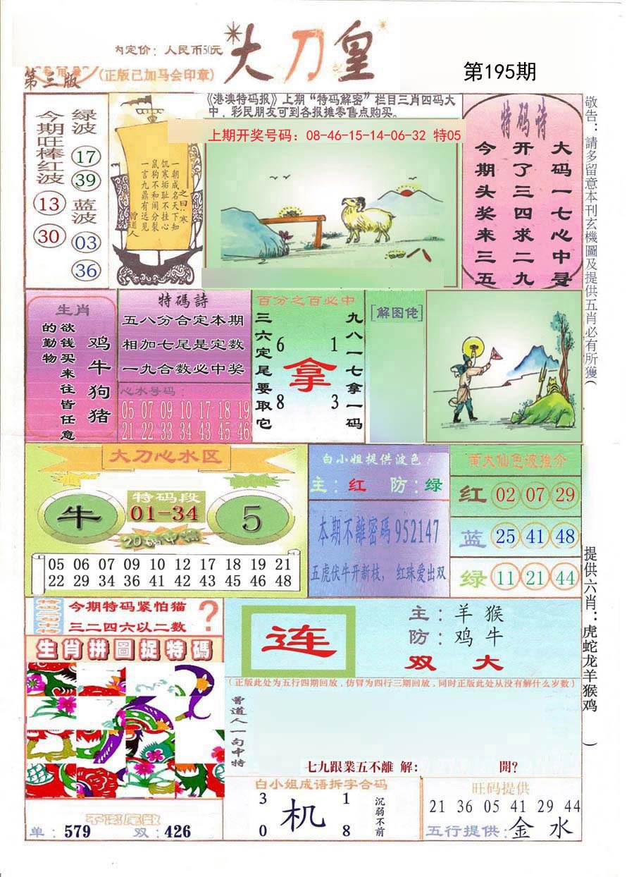 2024195期大刀皇