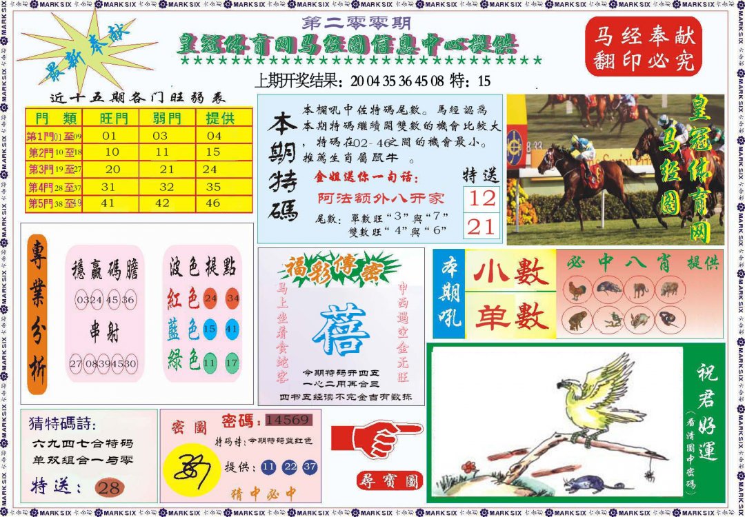 2024200期体育网马经图