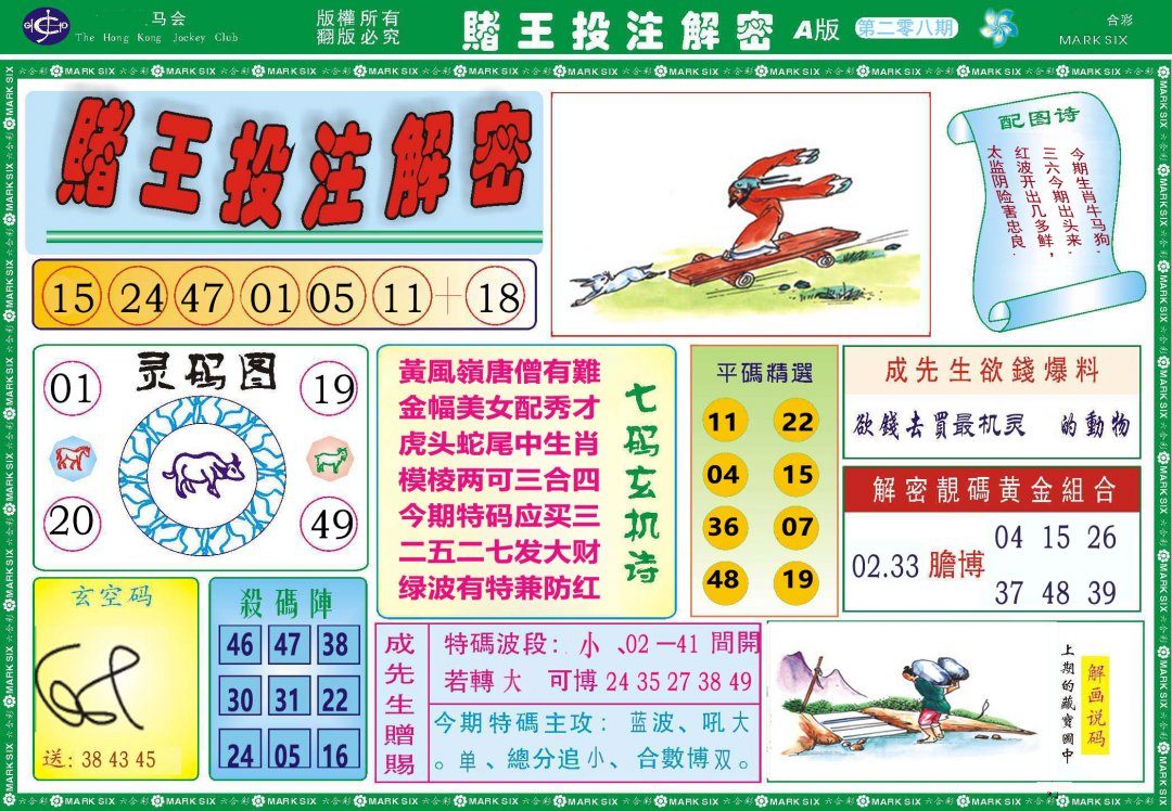 2024208期赌王投注解密