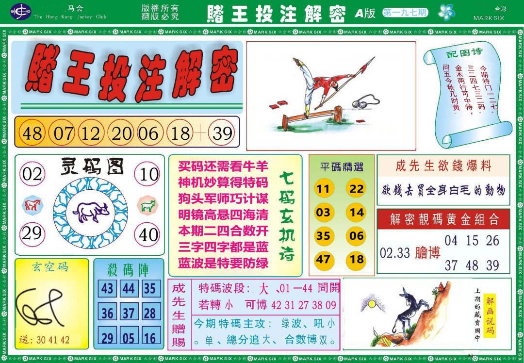 2024197期赌王投注解密