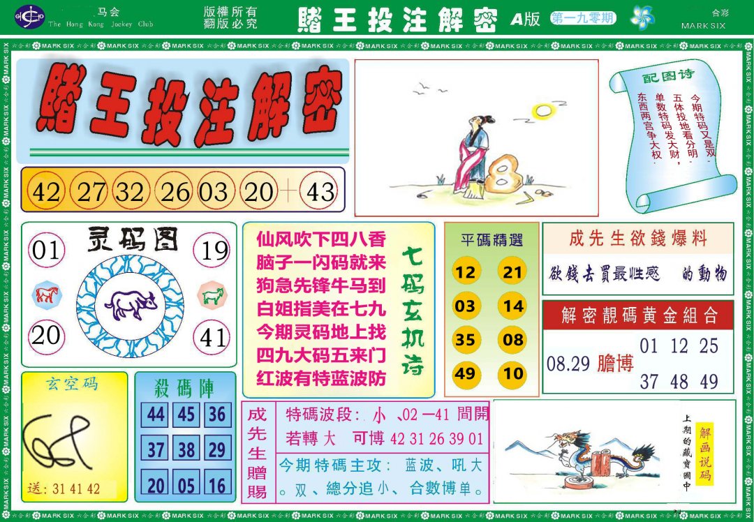 2024190期赌王投注解密