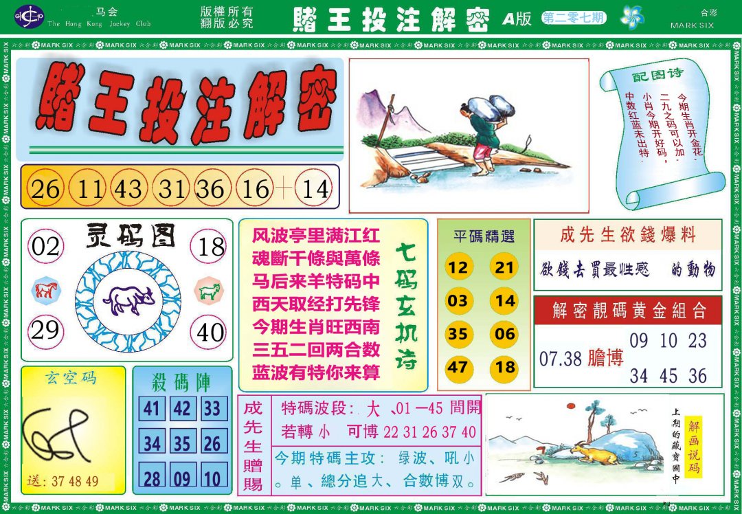 2024207期赌王投注解密