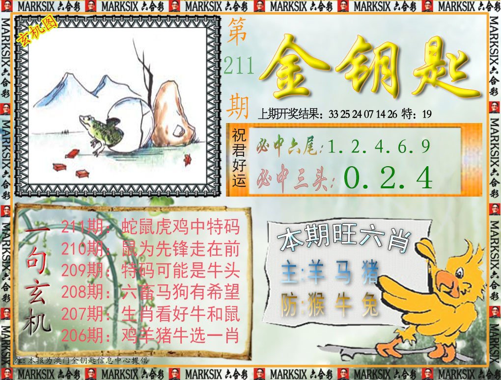 2024211期金钥匙