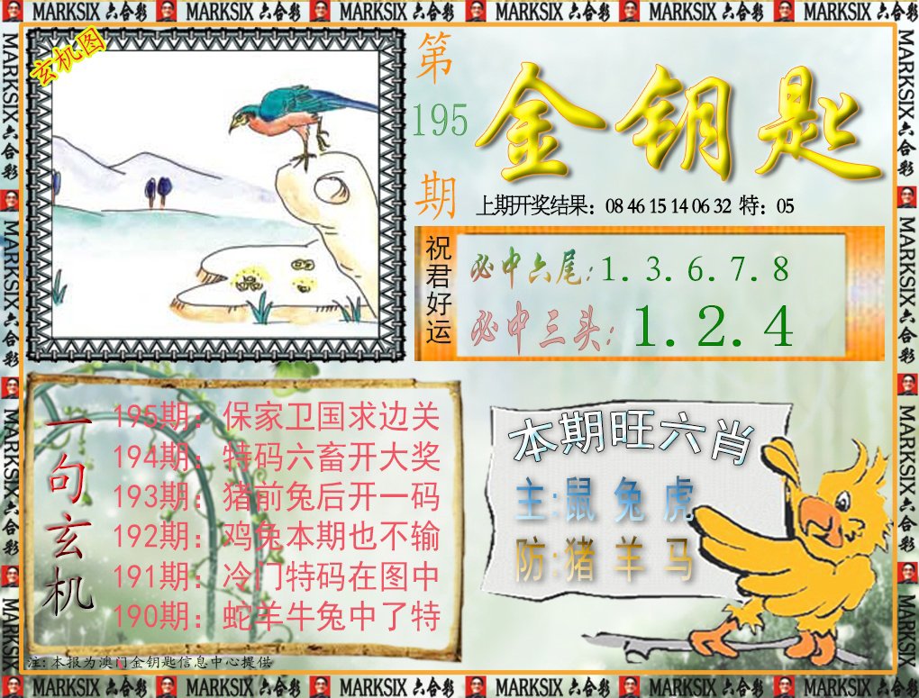 2024195期金钥匙
