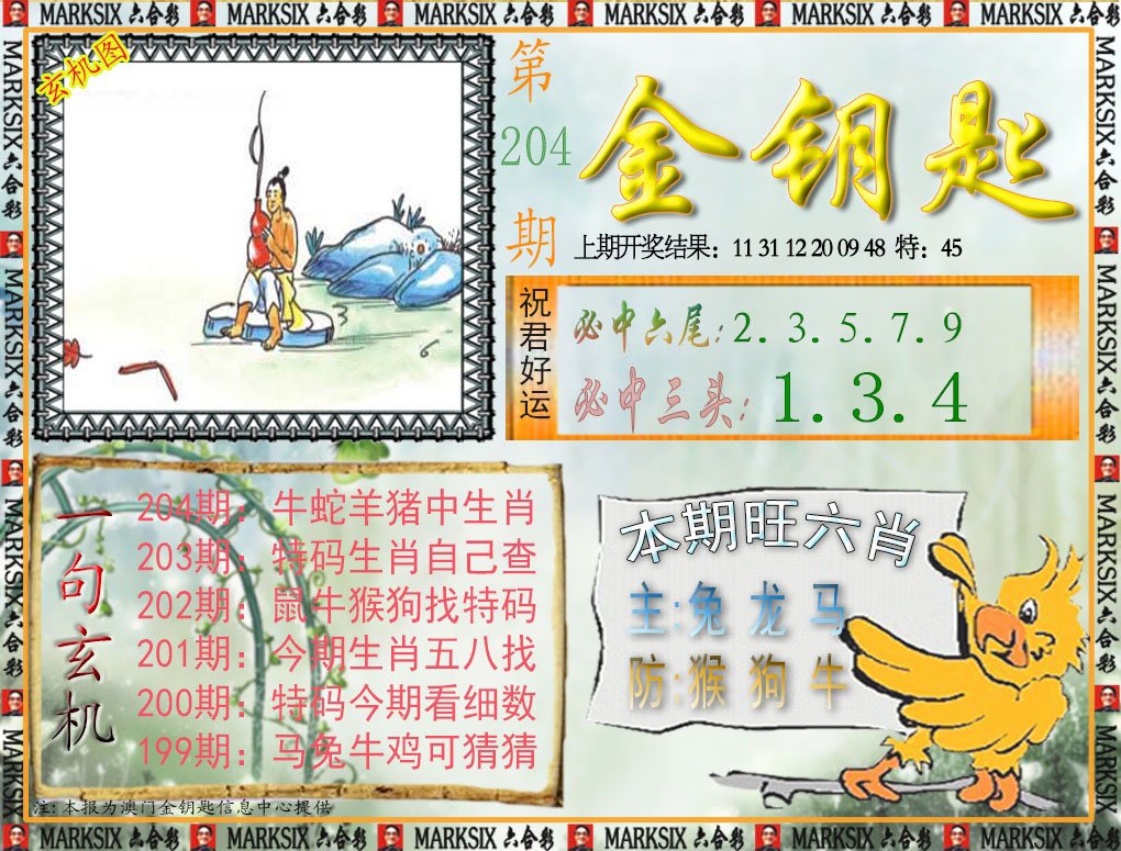 2024204期金钥匙