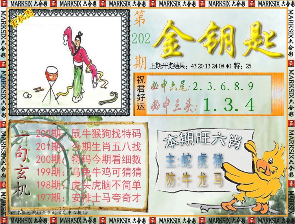 2024202期金钥匙