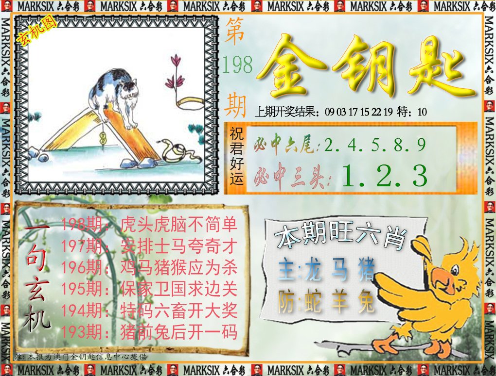 2024198期金钥匙