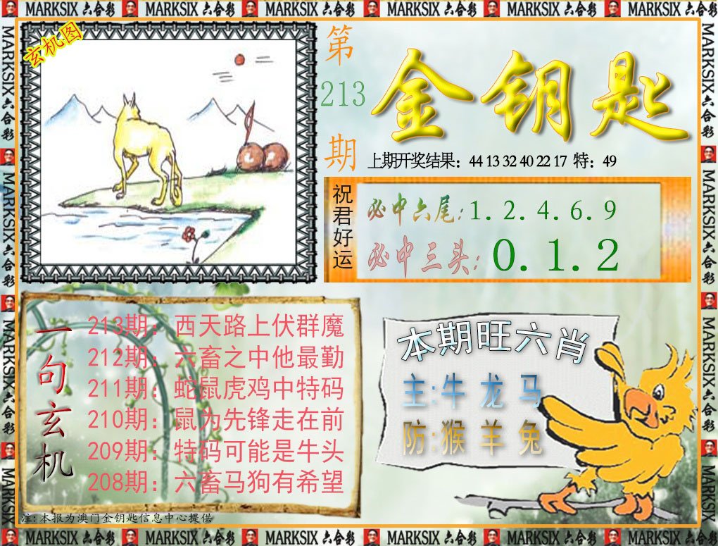 2024213期金钥匙