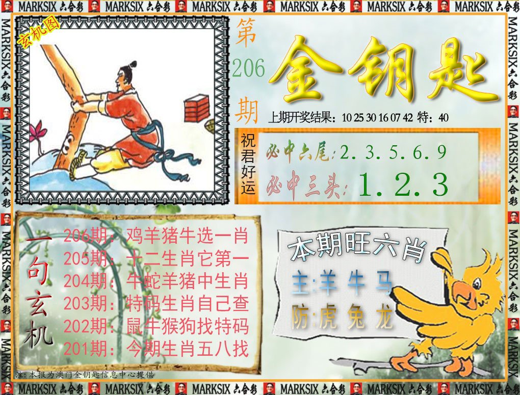 2024206期金钥匙