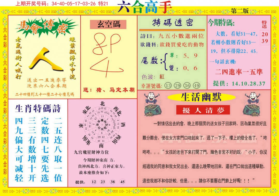 2024196期六合高手B