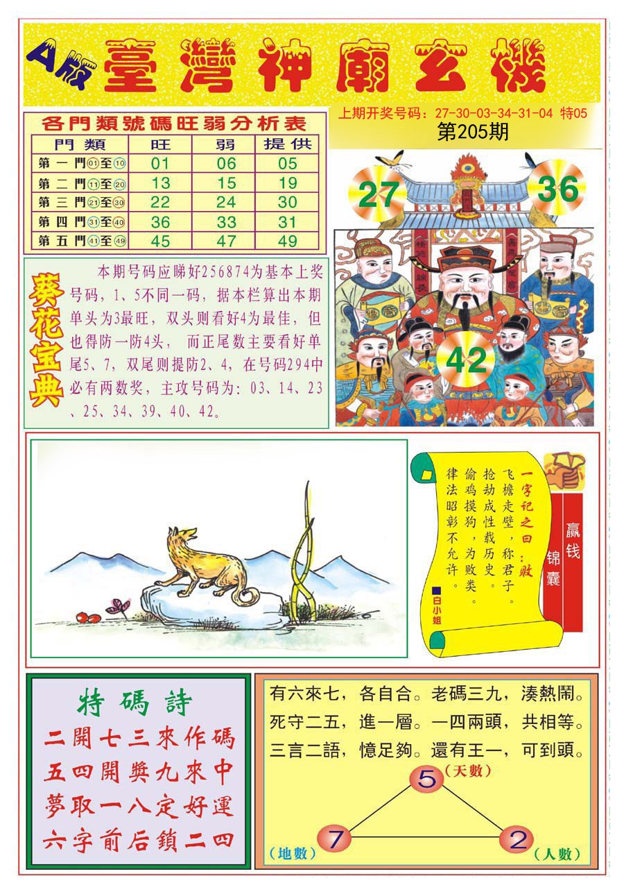 2024205期台湾神庙A