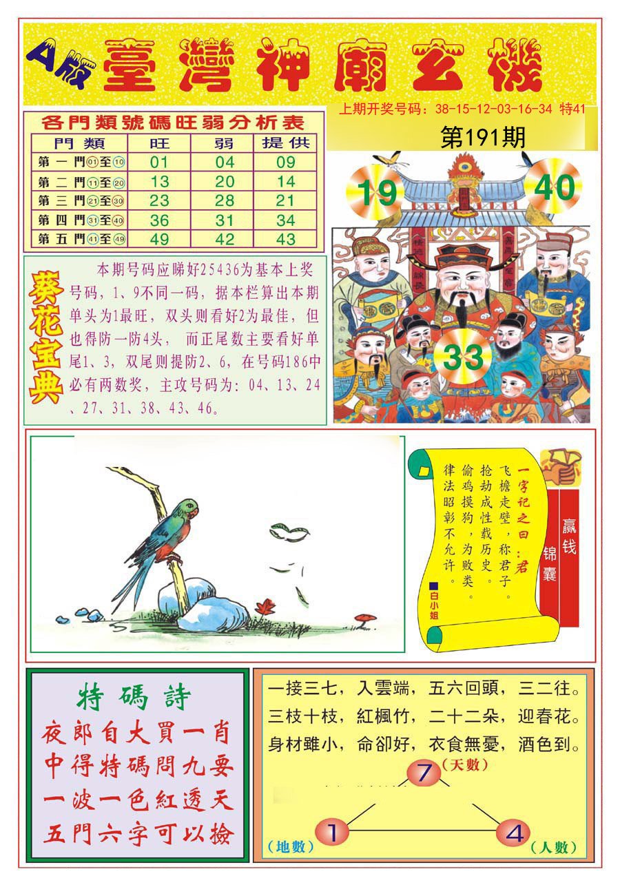 2024191期台湾神庙A
