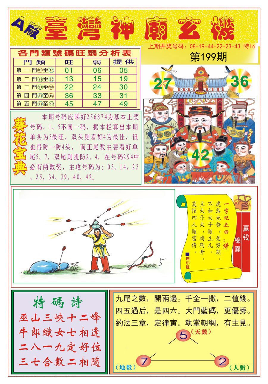 2024199期台湾神庙A
