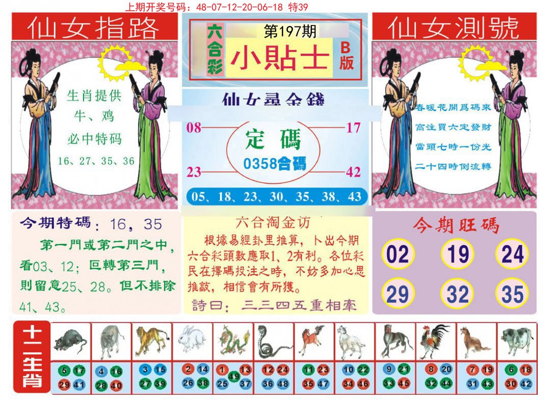 2024197期小贴士B
