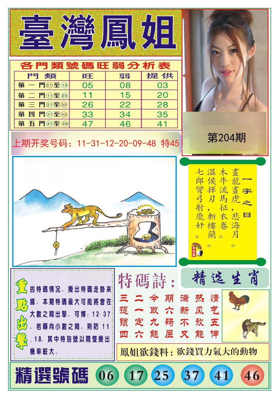 2024204期台湾凤姐