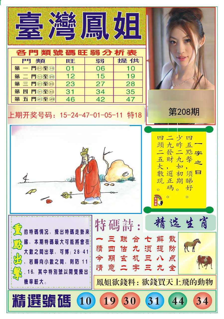2024208期台湾凤姐