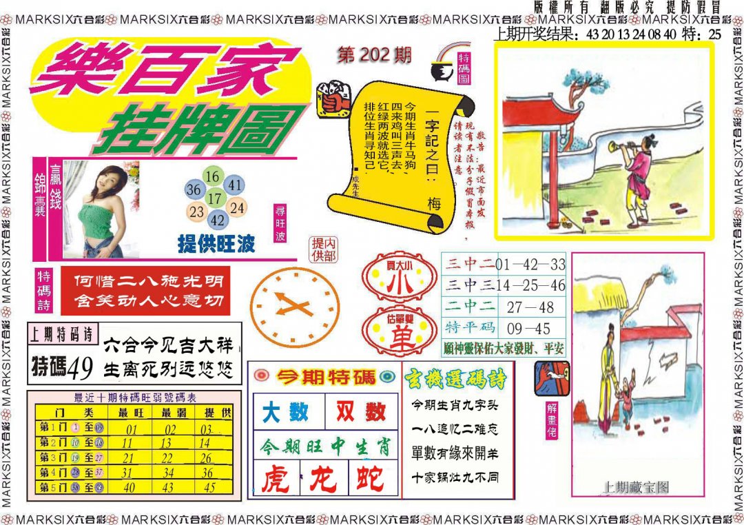 2024202期乐百家挂牌图