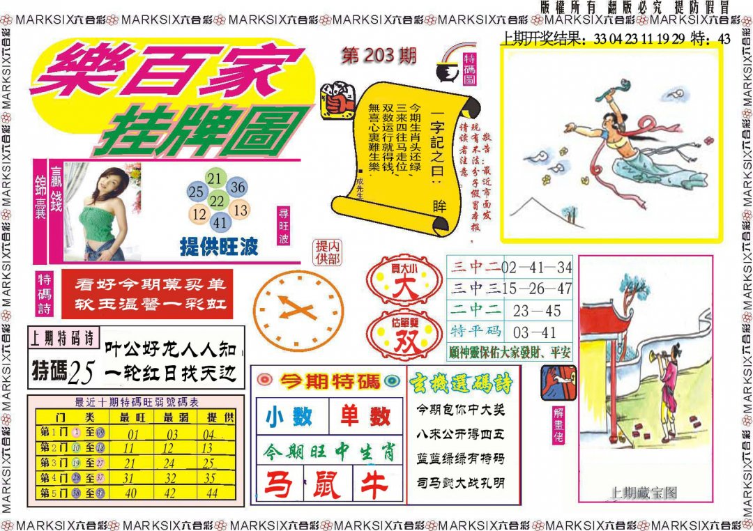 2024203期乐百家挂牌图