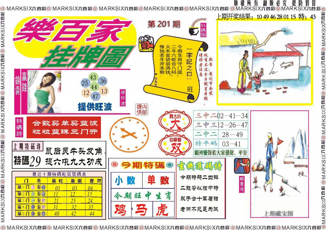 2024201期乐百家挂牌图