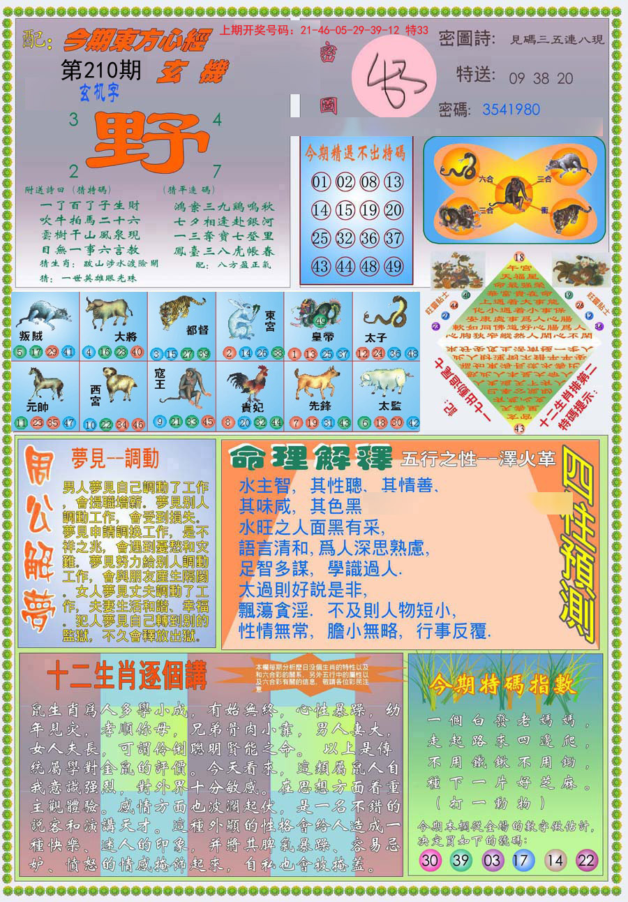 2024210期(新版)东方心经B