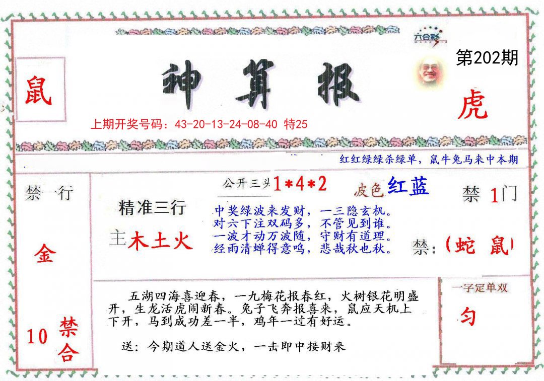 2024202期神算報