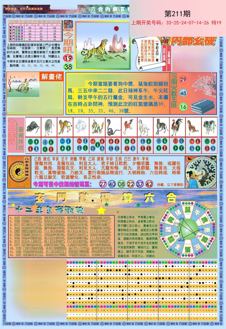 2024211期(新版)内部玄机A