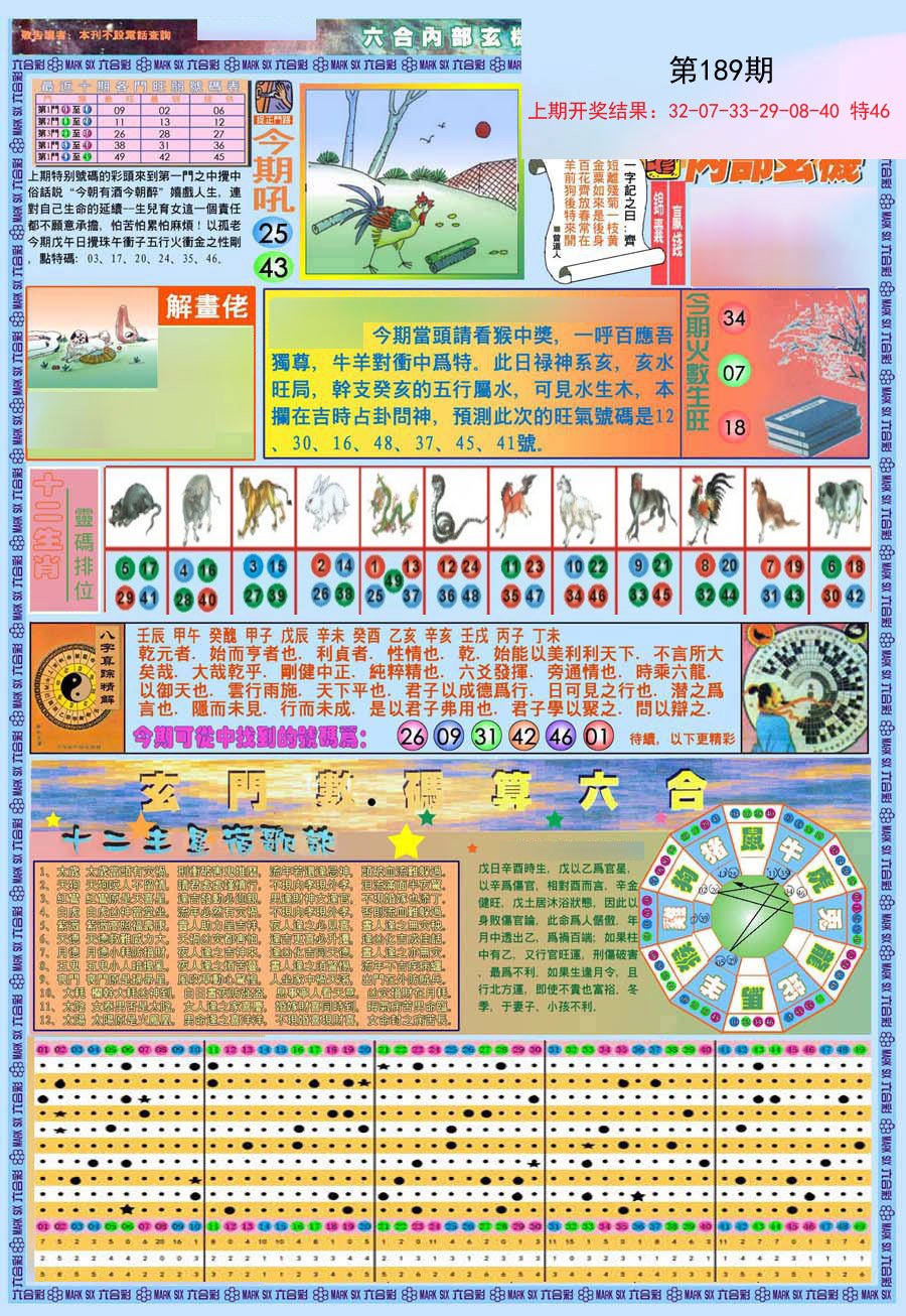 2024189期(新版)内部玄机A