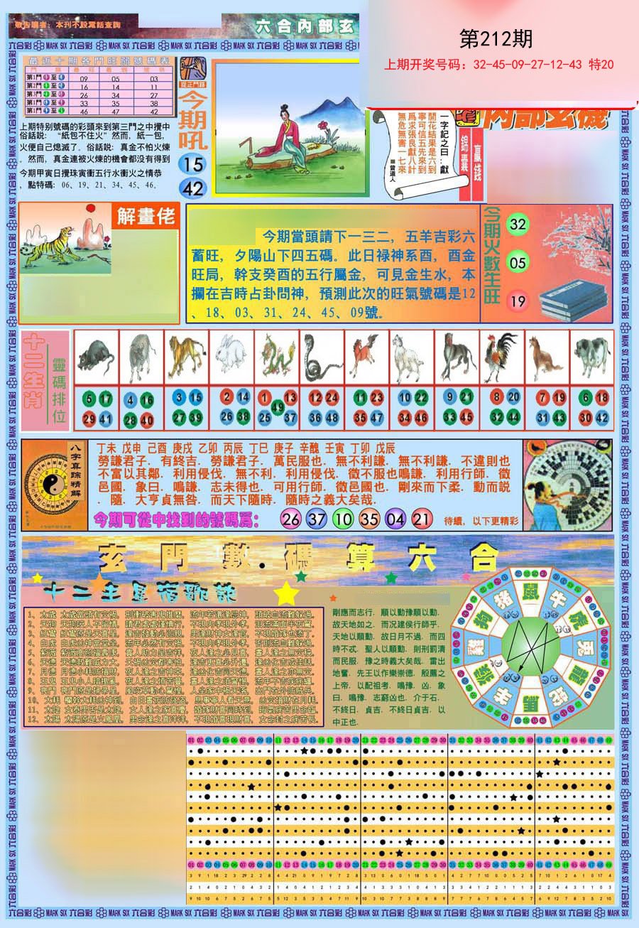 2024212期(新版)内部玄机A