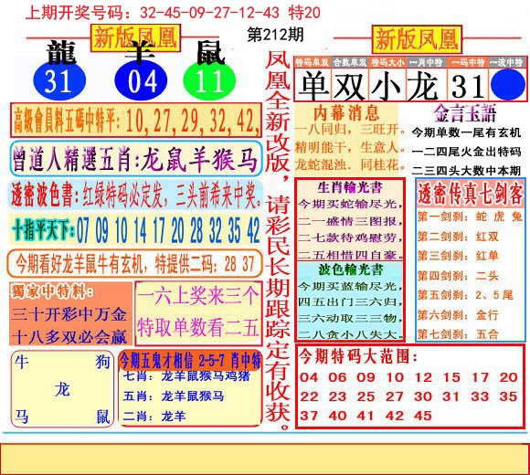 2024212期二代凤凰报