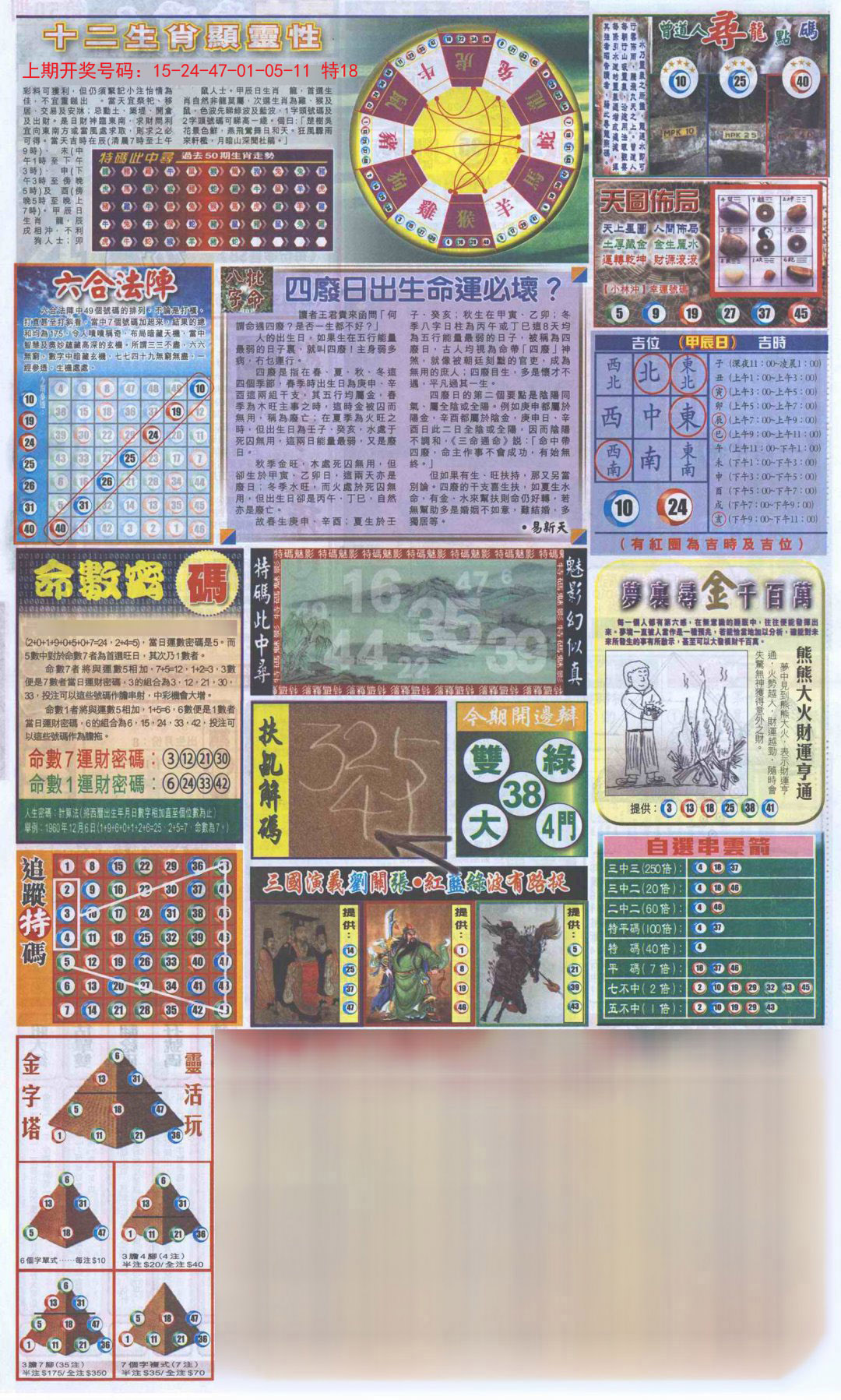 2024208期新报跑狗-2(背面)