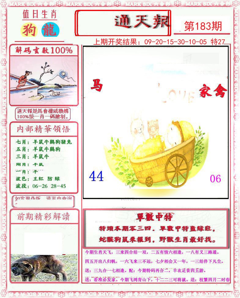 2024183期小喜通天报