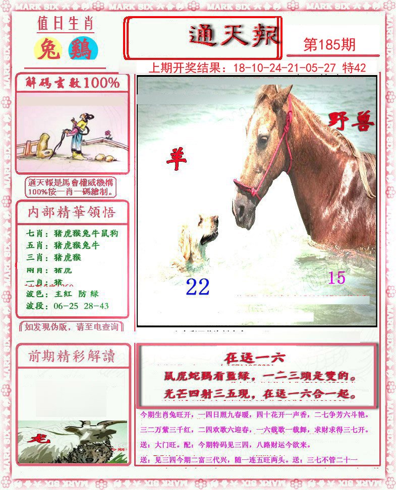2024185期小喜通天报