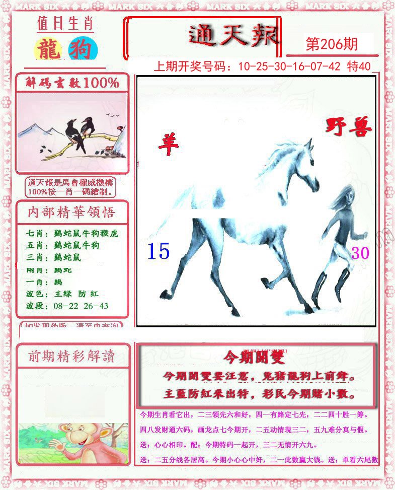 2024206期小喜通天报