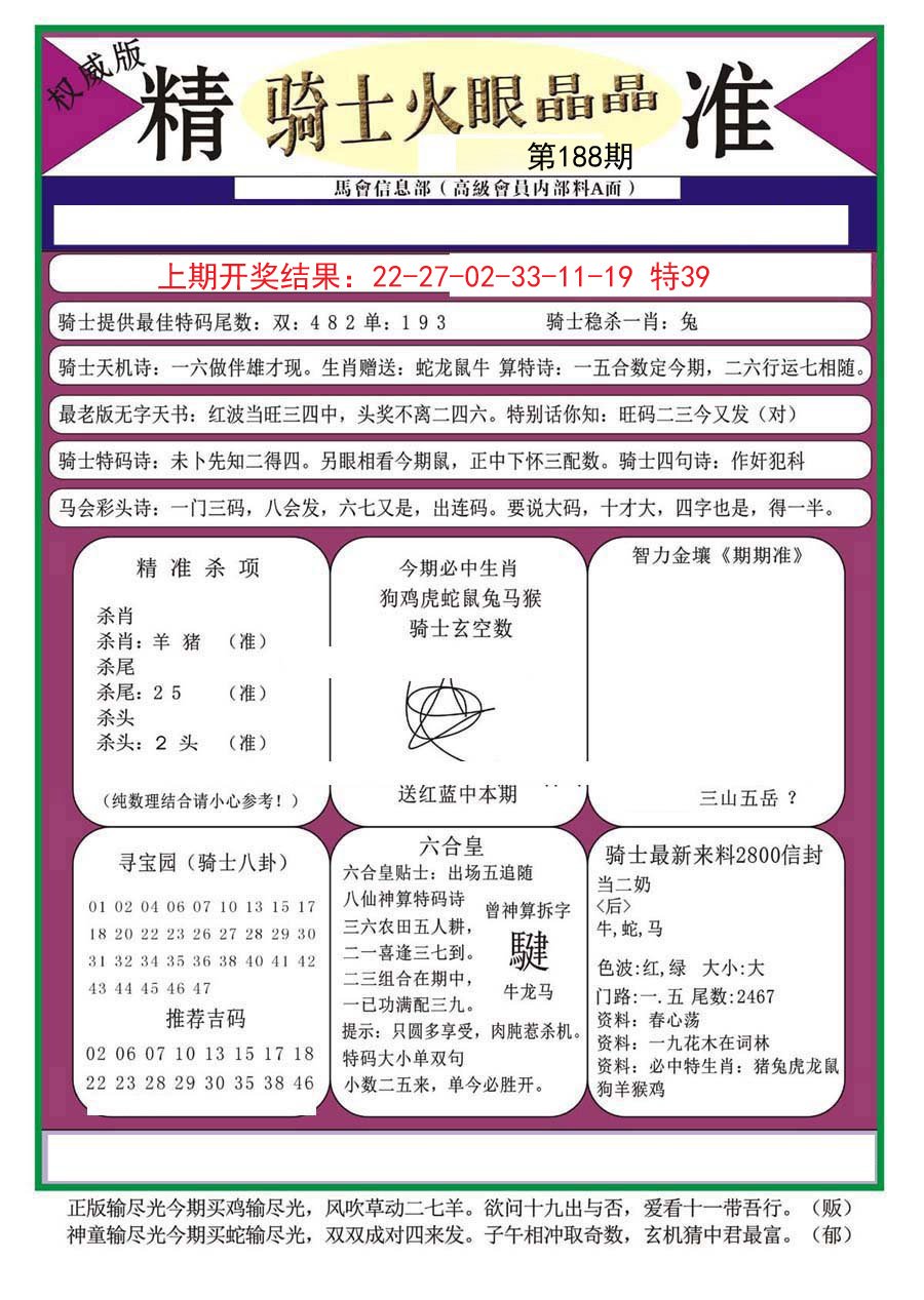 2024188期骑士火眼晶晶（正）