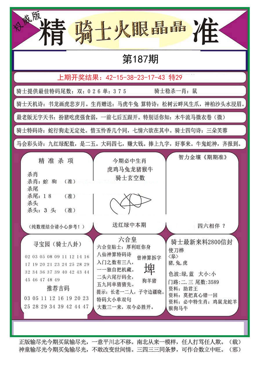 2024187期骑士火眼晶晶（正）