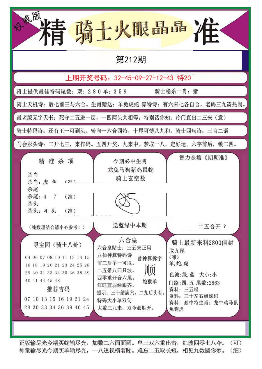 2024212期骑士火眼晶晶（正）